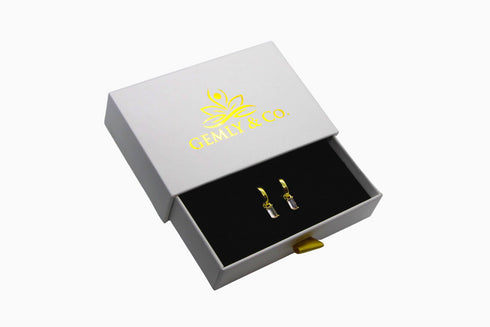 Ameya अमेय | Rosenquarz | Hoop | 18K Vermeil Vergoldung